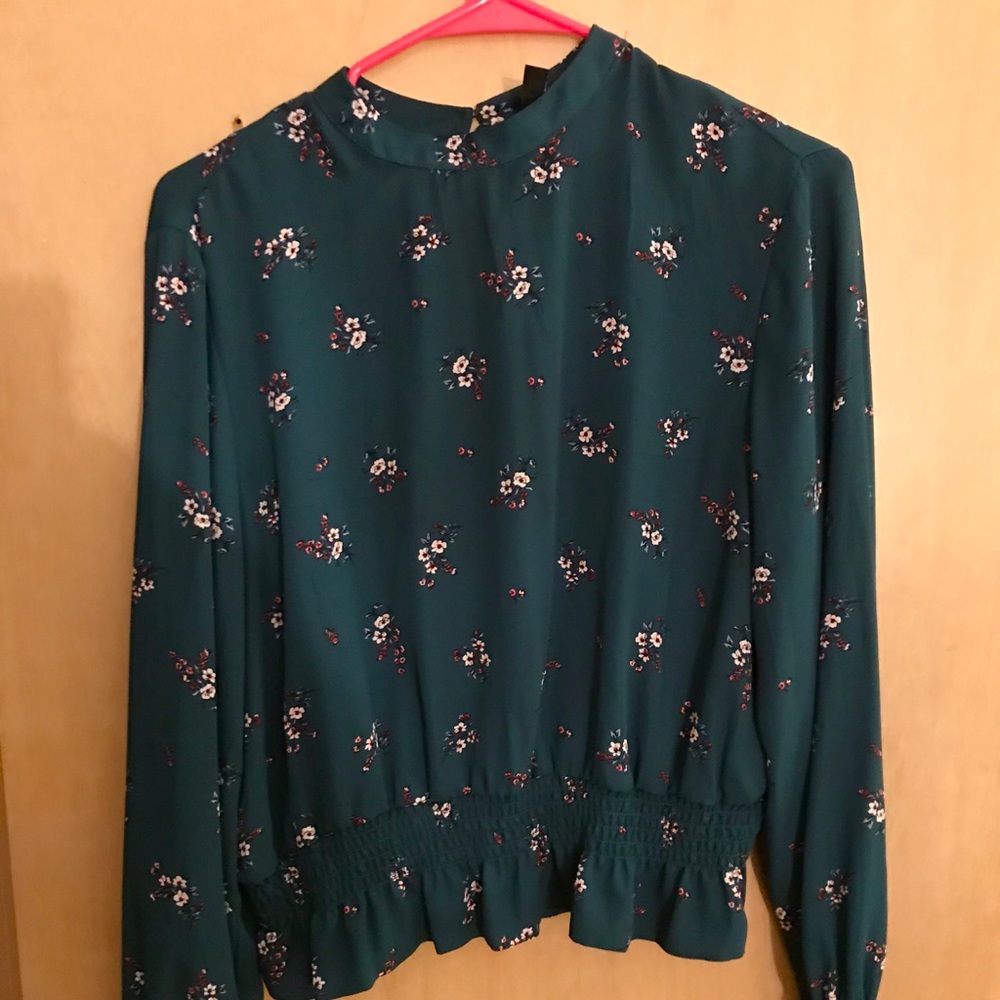 H&M Dark Green Blouse